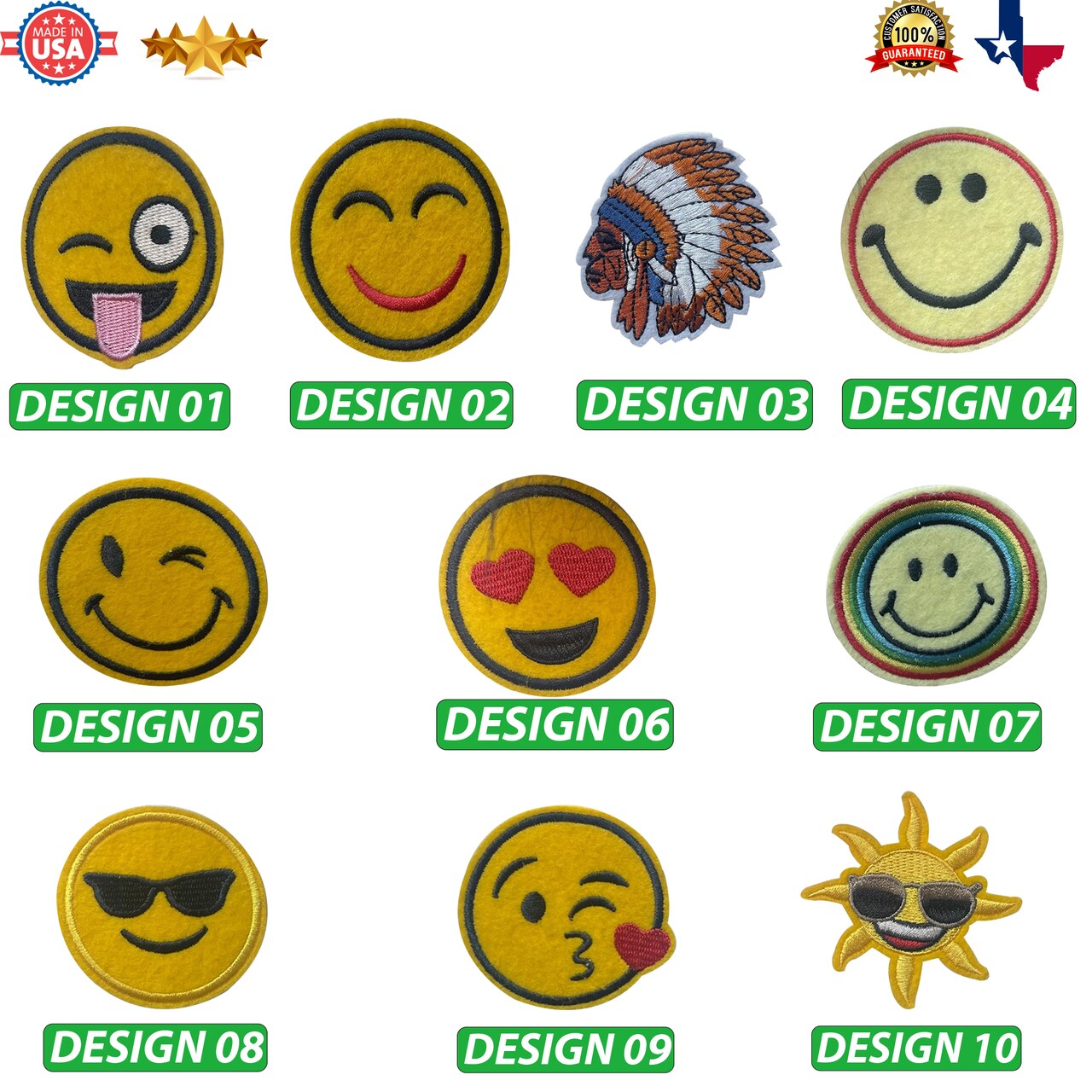 Enhance Your Style with Emoji Patches for Clothes, Customs, Patchwork or  gift and personalize patch for clothes, Fun and Expressive Embroidered  Designs-RADYAN.